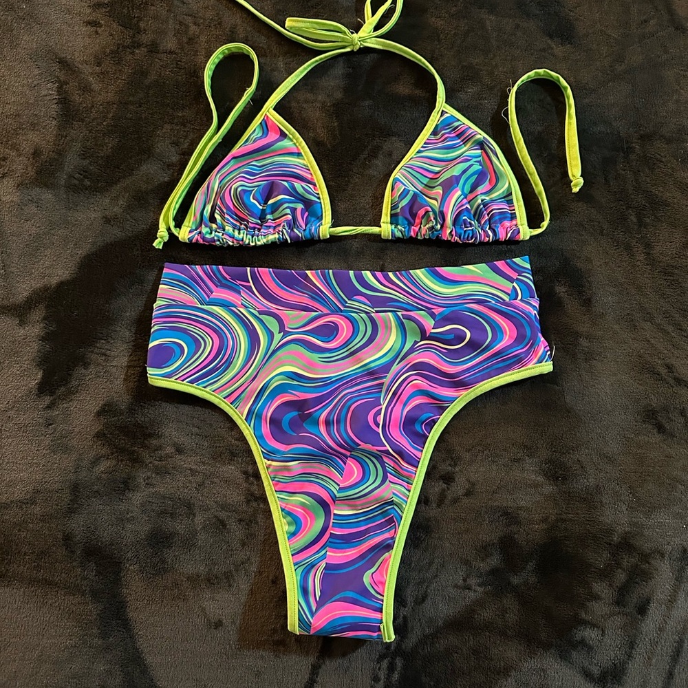 Colorful Swirl Kids One Piece